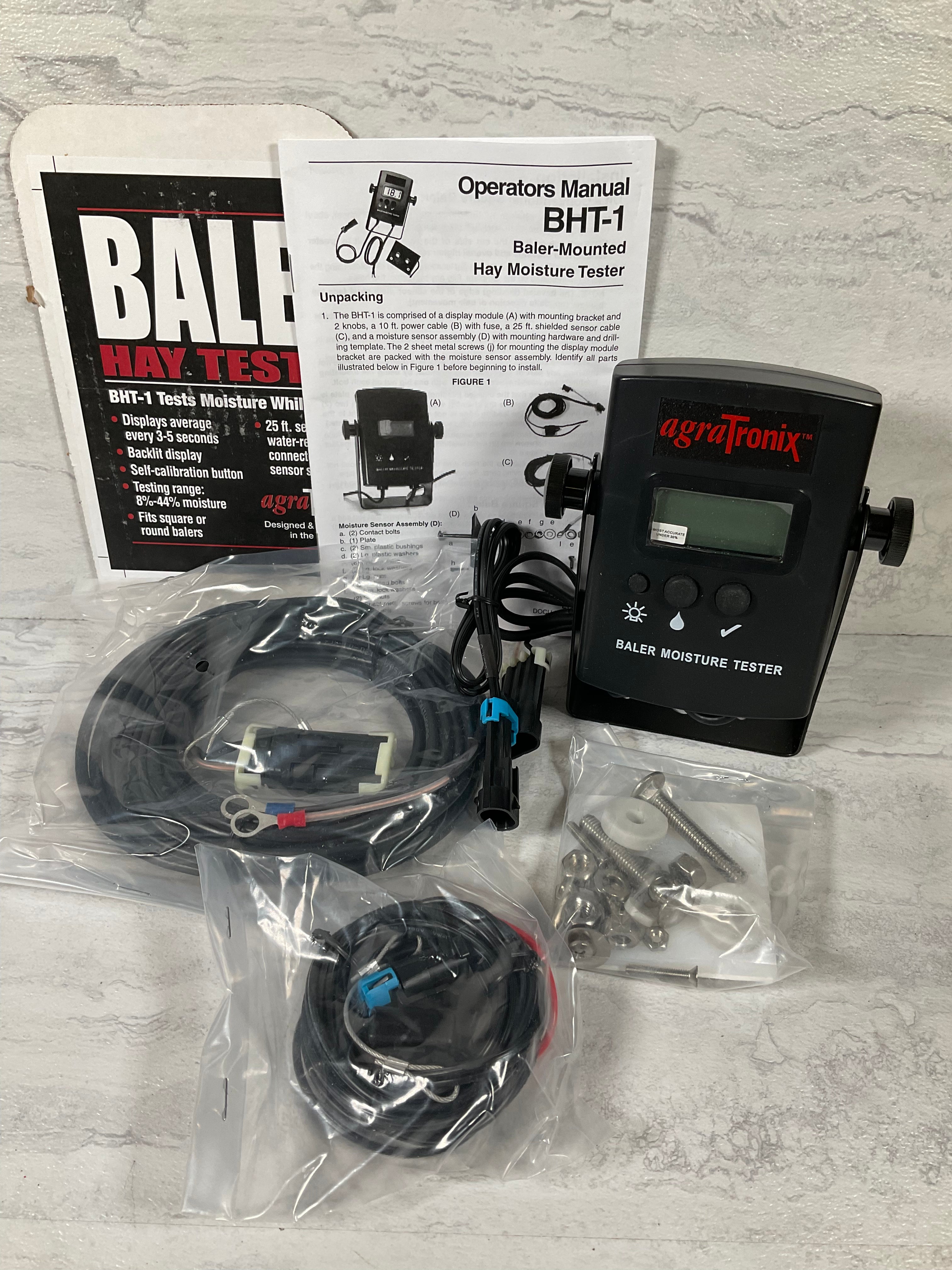AgraTronix, 07150, BHT-1 Baler-Mounted Hay Moisture Meter (6979925704887)